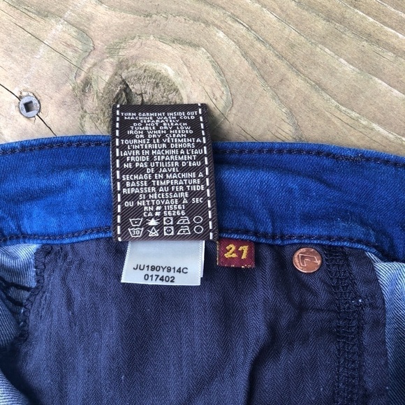 Seven for all mankind skinny jeans 7FAMK size 27 - Picture 4 of 5